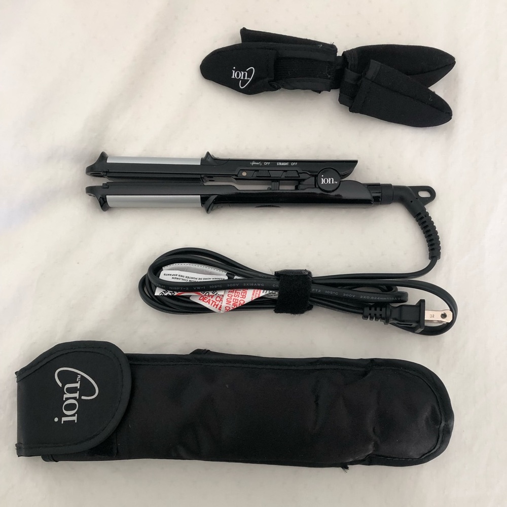 Ion Straight N' Spiral Travel Styler Iron